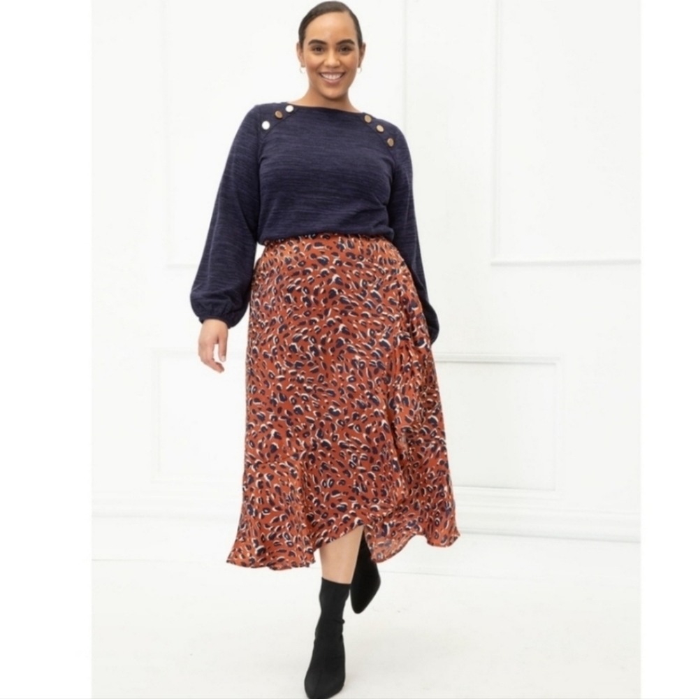 ELOQUII Animal print Women's skirt